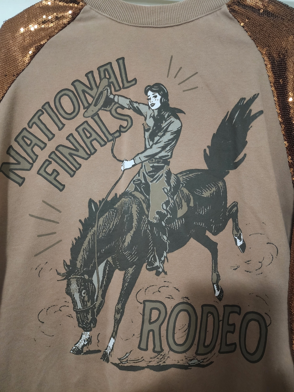 National Finals Rodeo Graphic Long-Sleeve Shirt - Brown